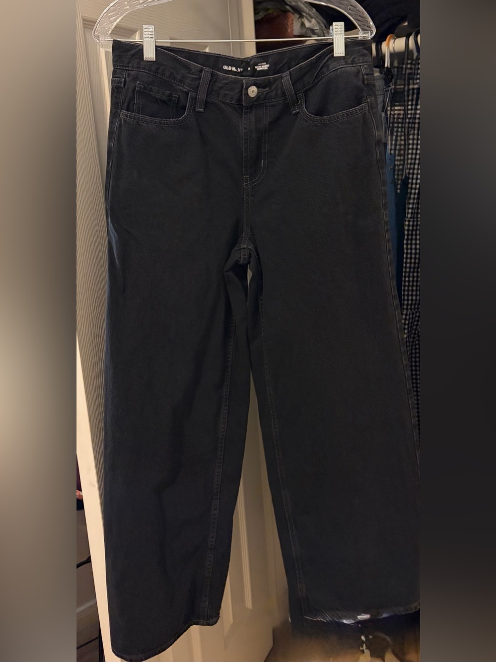 Old navy Women’s mid rise baggy wide leg Jeans
